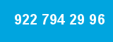 922 794 29 96 922 794 29 96